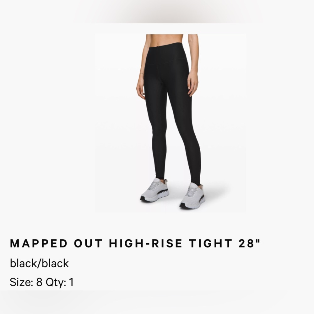 NWOT Lululemon Mapped Out Leggings with Slim Fit